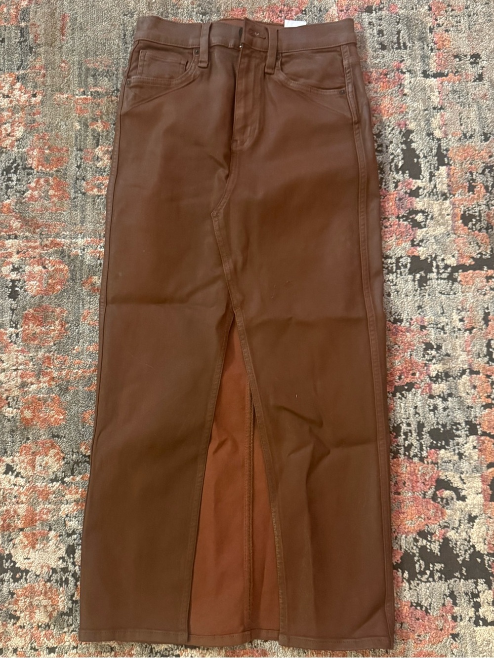 Hudson Jeans Brown Straight Skirt